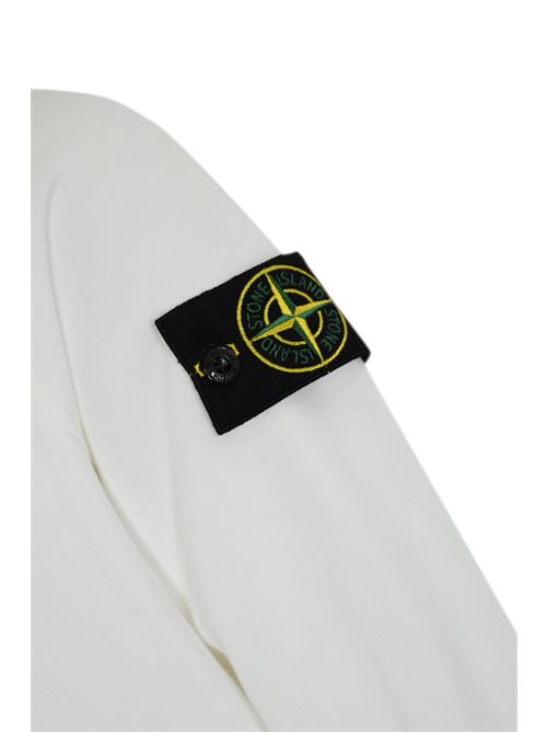 Felpa 6100060 in cotone White STONE ISLAND | 6100060S0051V0001